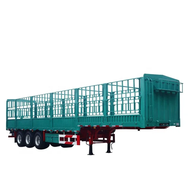 3 оси 40 футов, боковая стена, полуприцеп, забор, грузовой автомобиль, используется для продажи