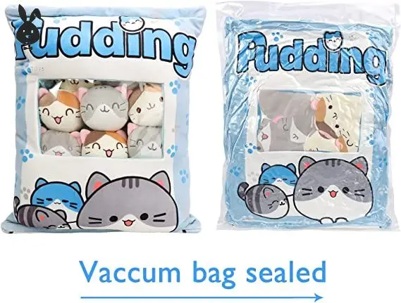 TUGE  Stuffed Pudding Dog Removable Fluffy Animal Dolls Cute Stuffed Kids Plush Pillow Dog Toys Unisex PP Cotton 100 Pcs