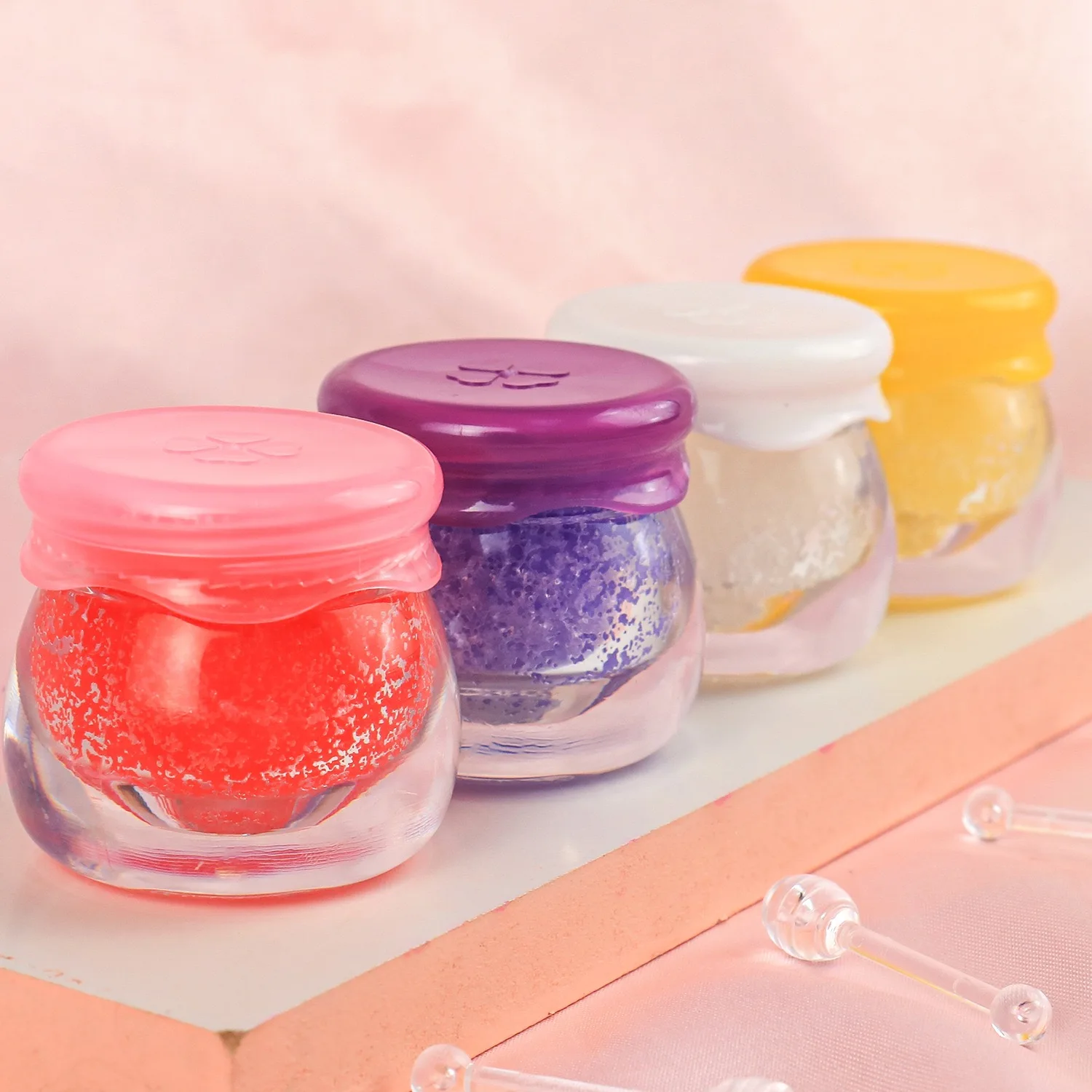 High Quality Private Label Lip Scrub Gently Exfoliate Remove Dead Lip Skin Orange Vanilla Strawberry Sugar Lip Scrub Vendors