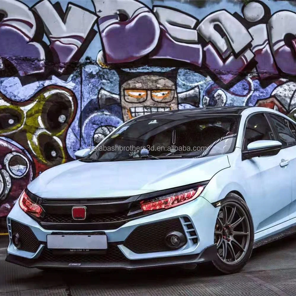 DRL Turn Signal Headlight Assembly For Honda Civic Sedan Hatchback 2016 rbg Dragon Full LED For CIVIC Start a blue Red Headlamp