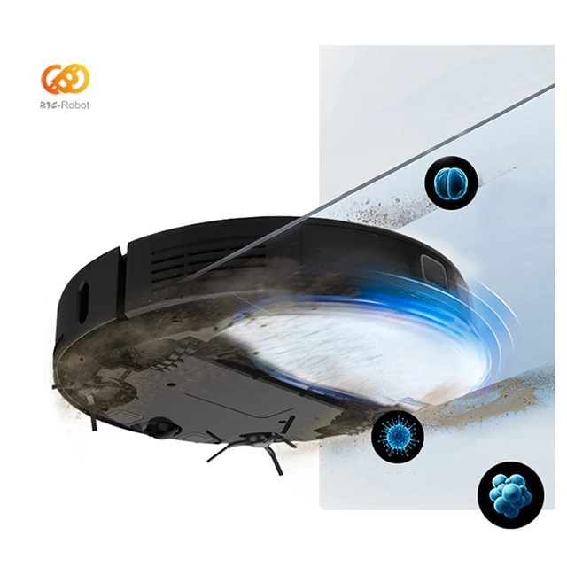 Robotic Automatic Arobot Robot Mop with Long Work Time Vaccuum Cleaner Intelligent 3 in 1 Solar Wet and Dry