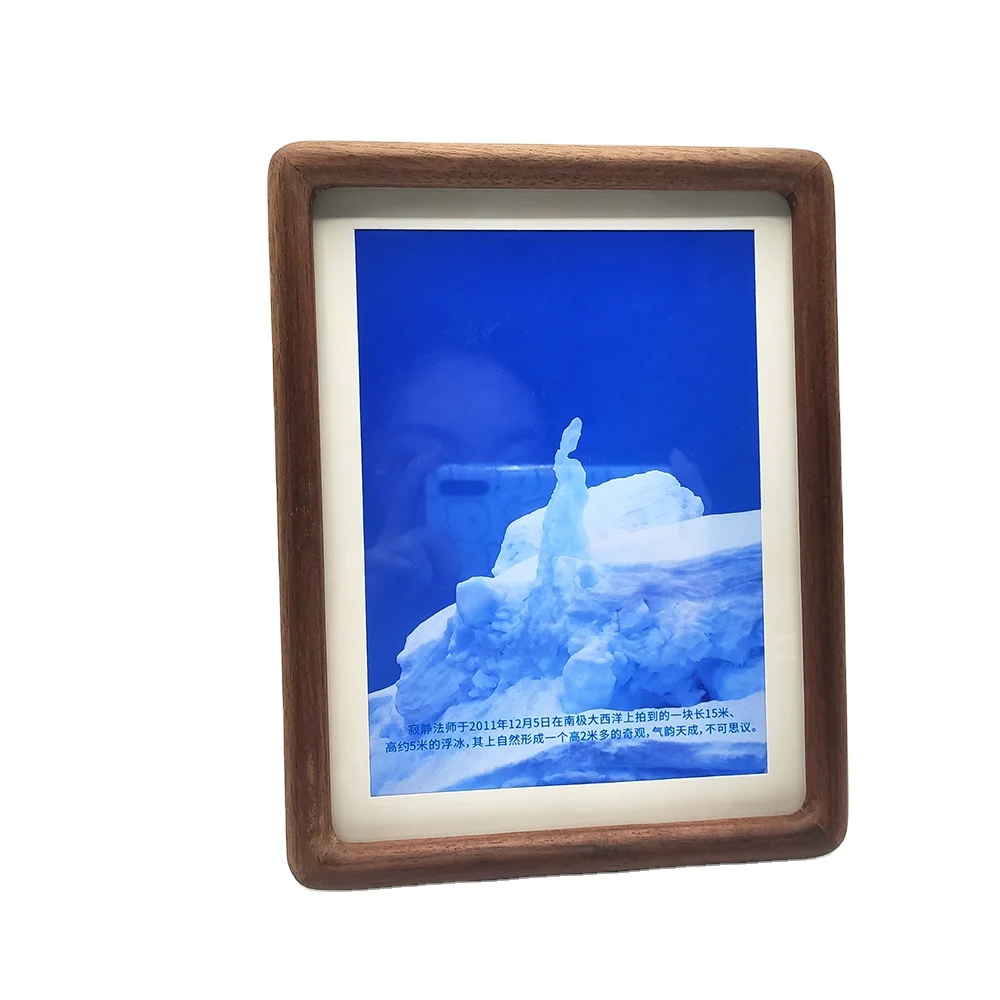 Factory Wholesale Customizable 4x6 Rectangular Photo Frames Holders High-Grade Varnished Pine Bamboo Maple Wood Photo Frame