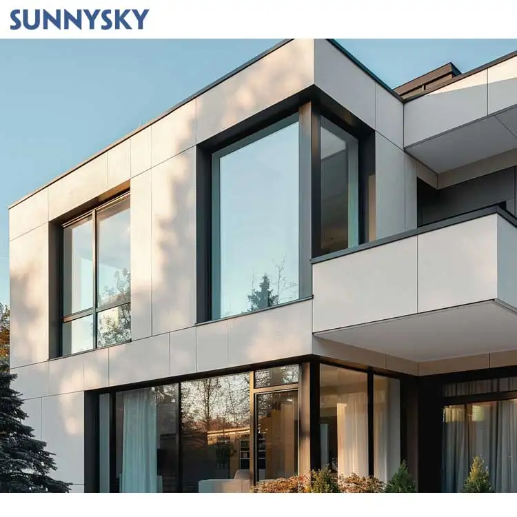 Sunnysky Apartment Panoramic Picture Window floor to ceiling aluminum large window fixed glass extra large picture window styles