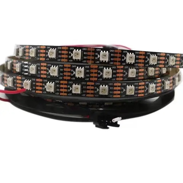 WS2813 (обновление WS2812B) смарт-RGB пиксели светодиодные полосы света 30/60/144 пикселей/светодиоды/м двойной сигнал светодиодный индивидуальный адресуемый IC DC5V