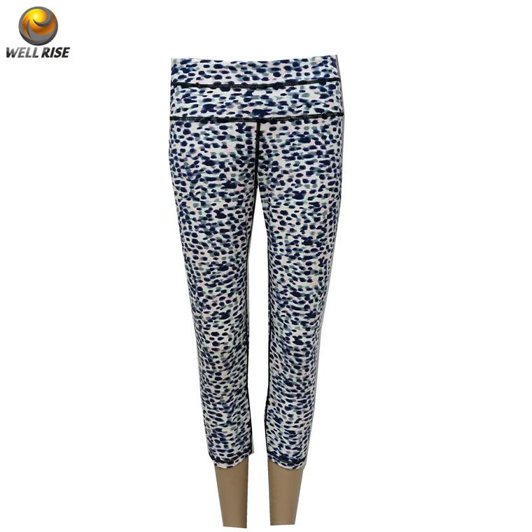 
Well Rise leopard yoga leggings dropshipping woman fitness yoga custom made slim leggings for woman 