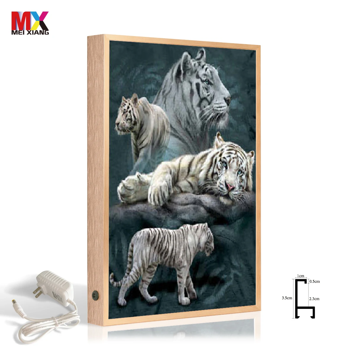Aluminum lamp box mini photo frame in dog mini photo frame metal card holder