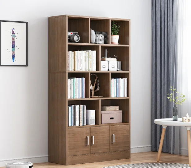 Storage Shelf Cabinet Bookcase Storage Shelf Living Room Furniture Display Storage Bookcase Wooden Large Space Wooden