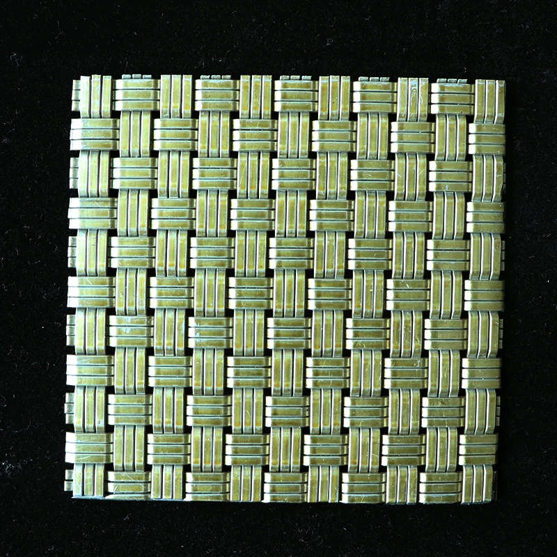 Stainless Steel Metal Mesh Cladding Antique Brass Plated for elevator door&wallpaper cage