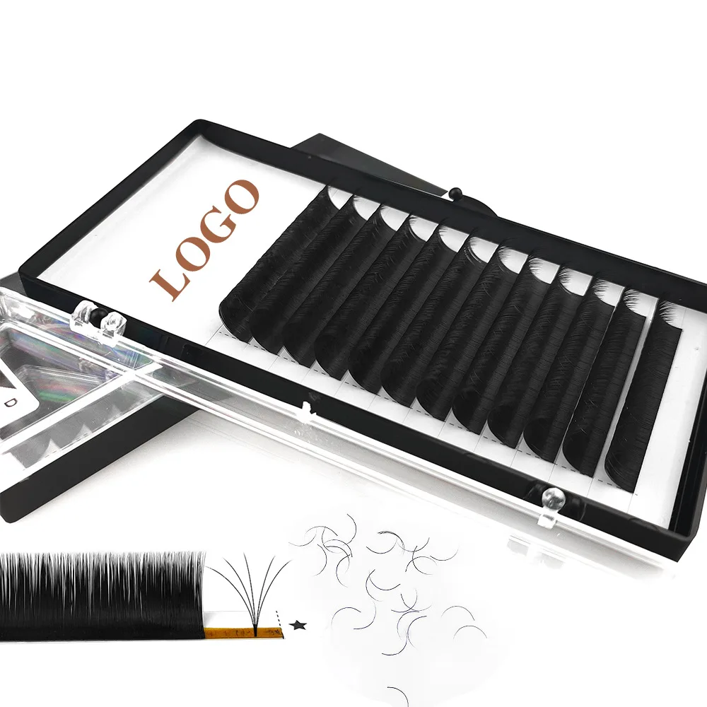 Individual Lash Extension Natural Black Soft 0.03-0.2mm Thickness 8-25mm B/C/CC/D/DD/L Curl Mink Eyelash