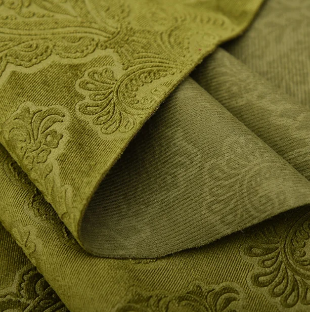 Korea fabric suppliers polyester knitted embossed velvet textile pillow fabric