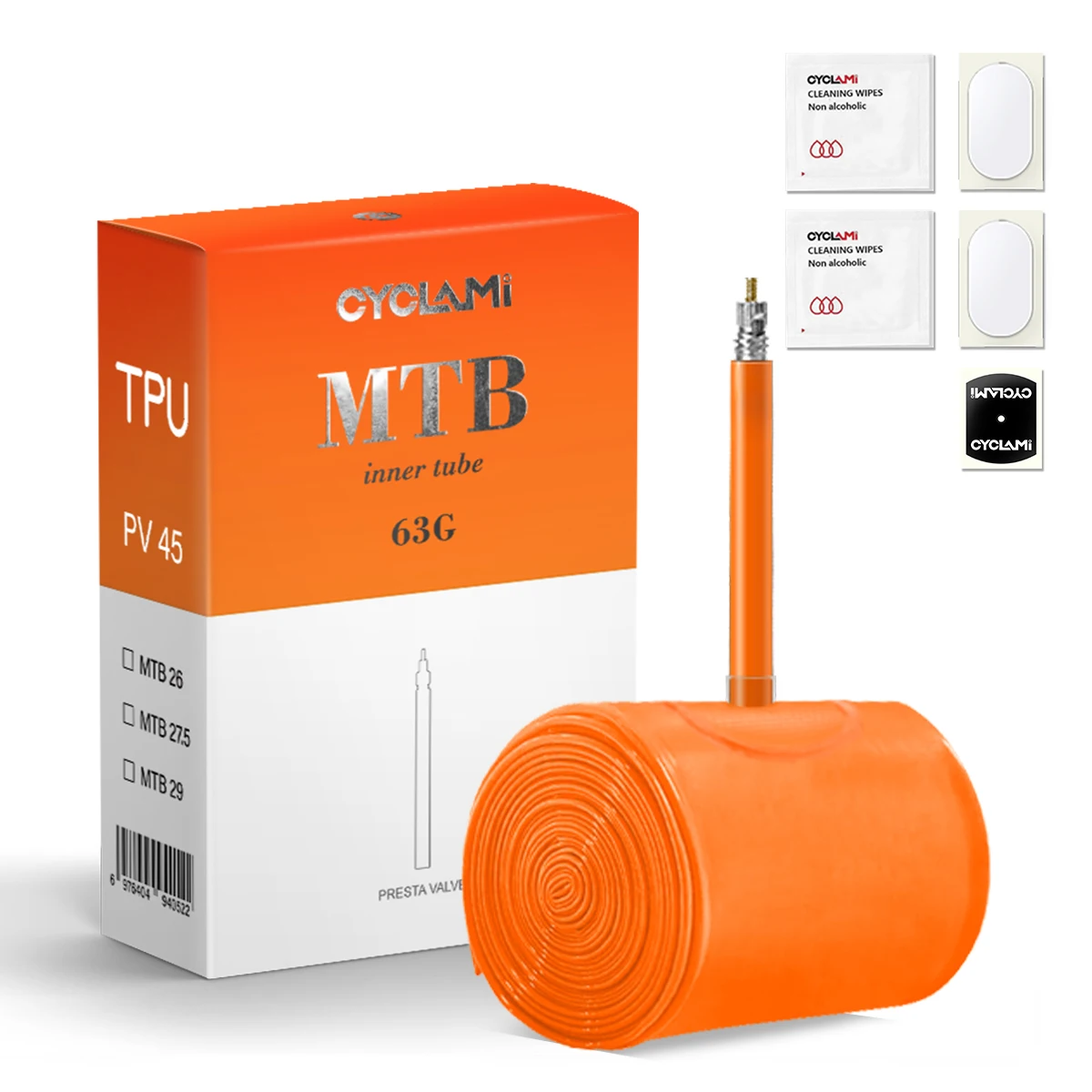 CYCLAMI MTB 26 27.5 29 Inch Bike Inner Tube Ultralight Camera TPU Tube Mountain Bicycle Tire MTB Bicycle Inner Tube