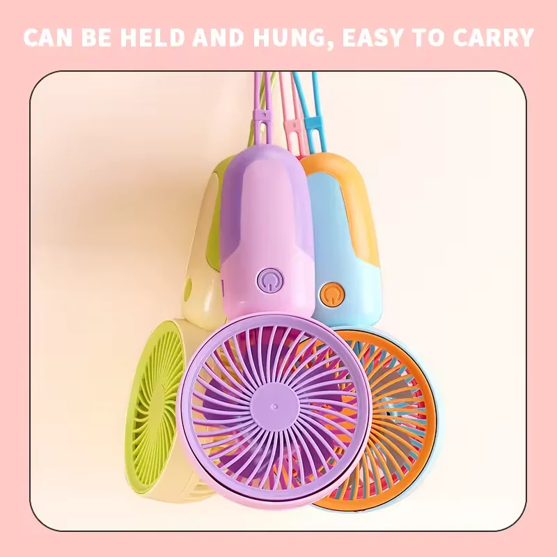 High Quality Modern Customized Small Electric Fans Home Latest Rechargeable Handheld Electric Fan