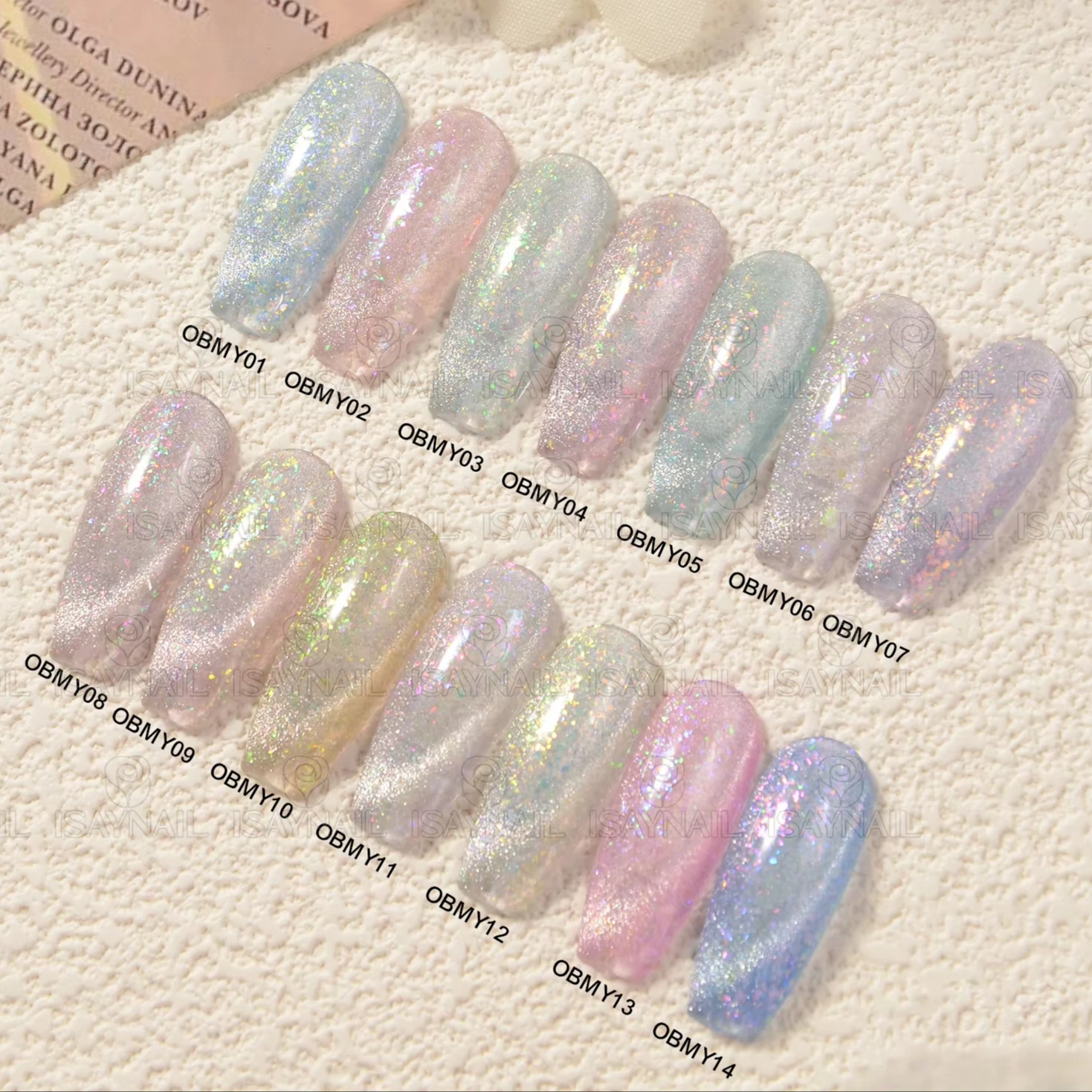New Product Colorful Nails Art UV Long Lasting Magnetic Opal Cat Eye Nail Gel Polish