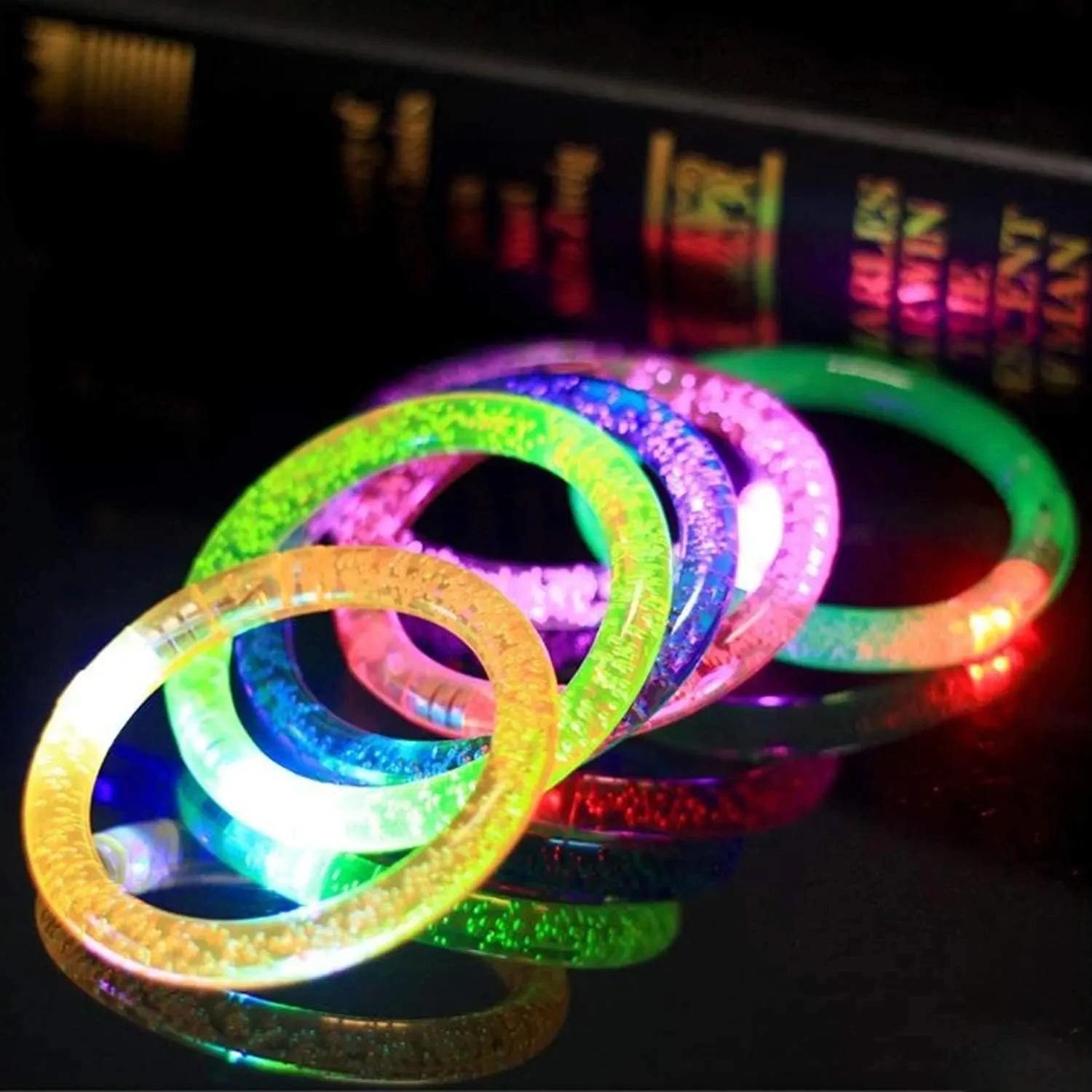Palmy Glow In Dark Adult led bracelet diy Supplies Fashion Creative Luminous Neon Led Bracelet smart custom led bracelet