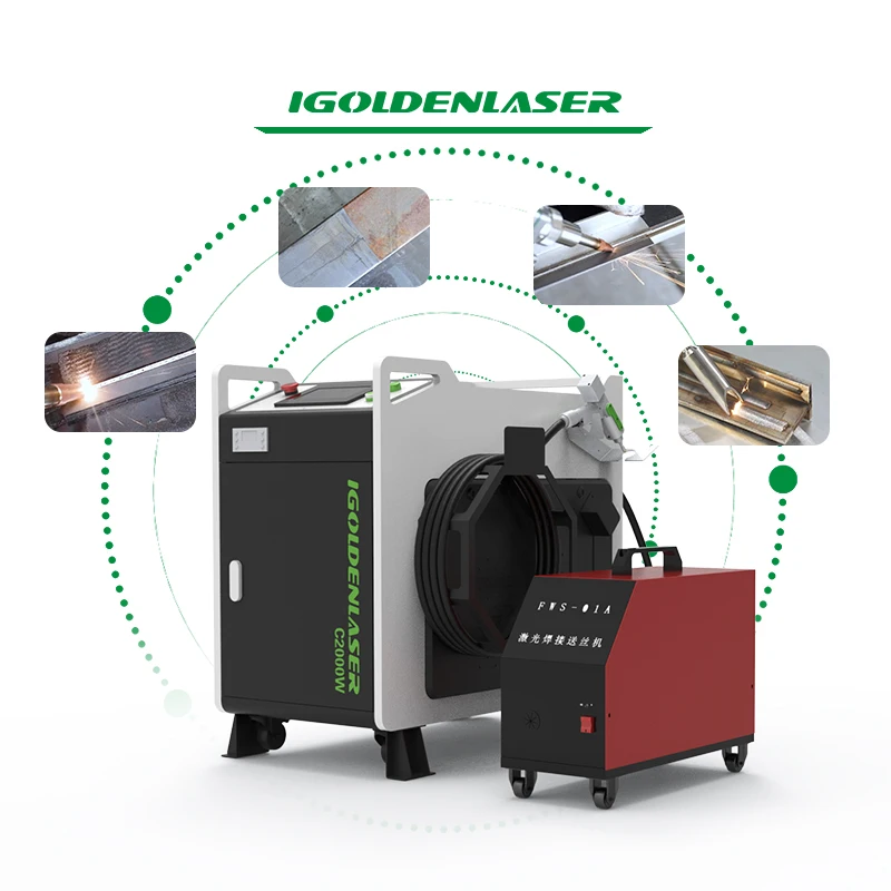 Igoldencnc fiber laser welding machine with cleaning cutting weld cleaning 4 in 1 one machine multi-purpose