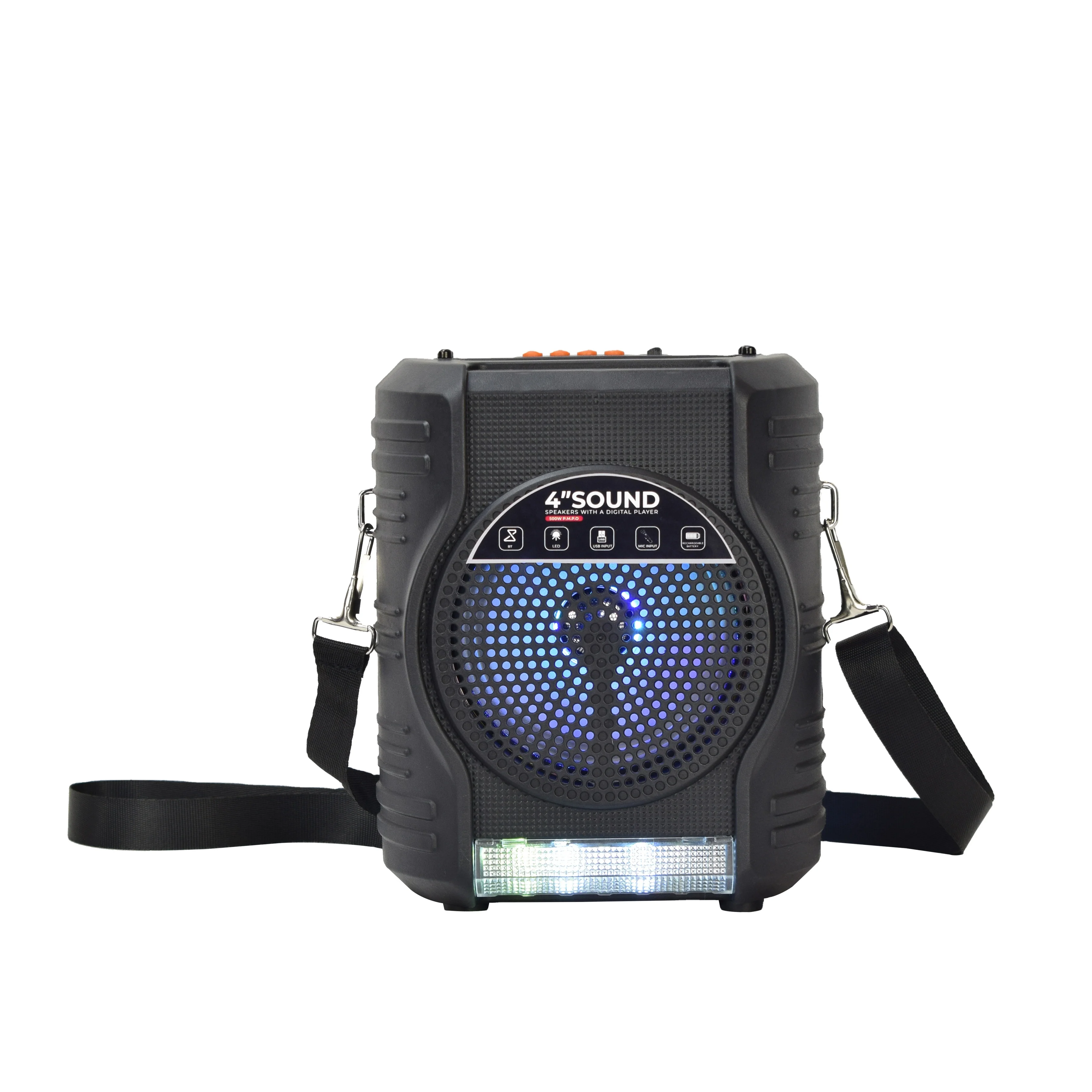 Top Quality Portable Speakers Factory Price Electronic Gadgets with Flashing Light for Outdoor