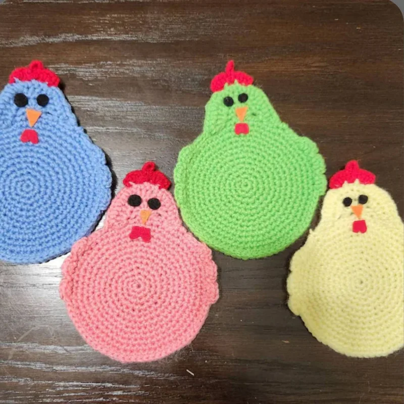 Custom Size Doilies Flower Coasters Cotton Material Handmade Crochet Round Table Mat Crochet Coasters Doilies Cup Pad Props diy
