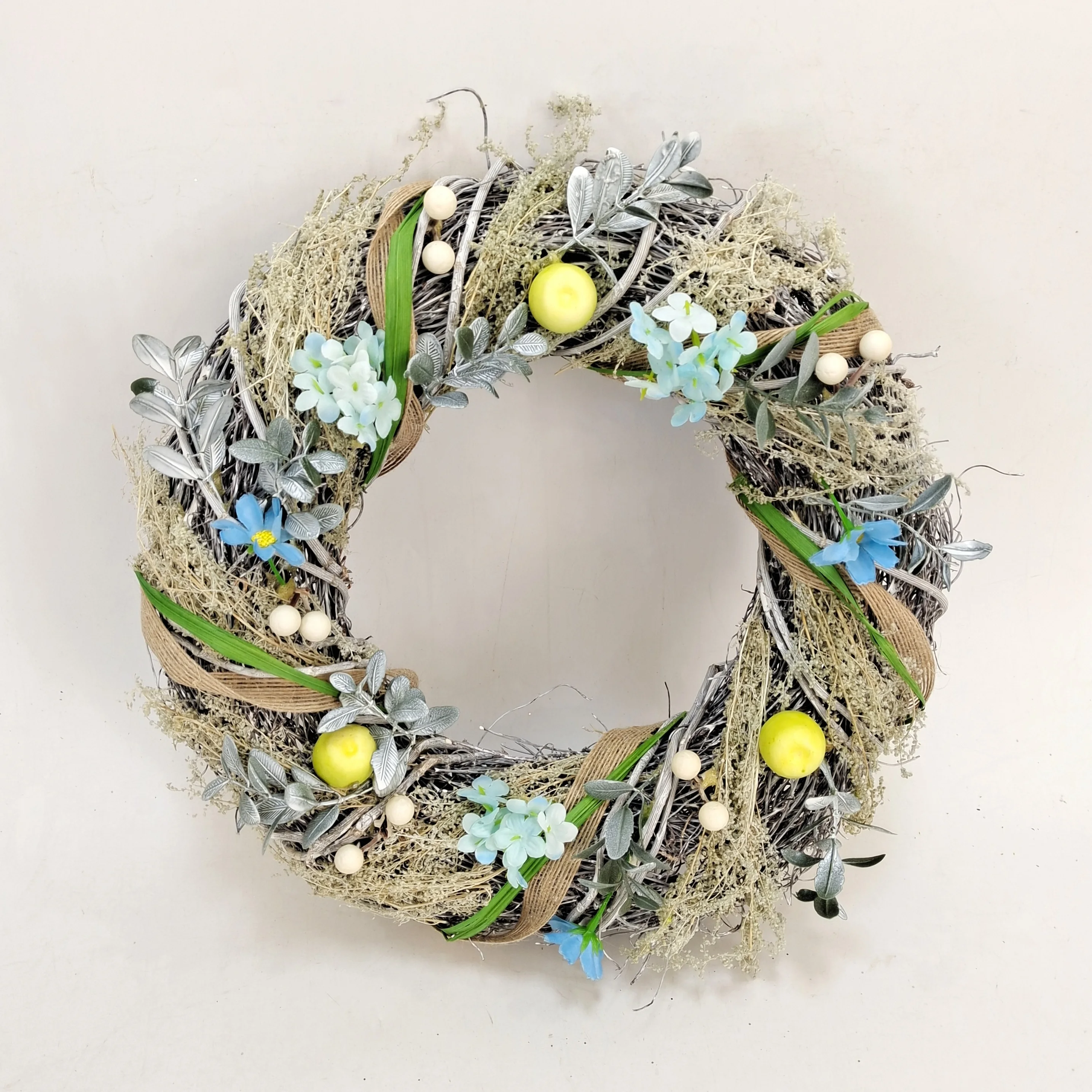 GY BSCI Manufacturer Supply Handmade Artificial Summer Decoration Home Spring Wreath