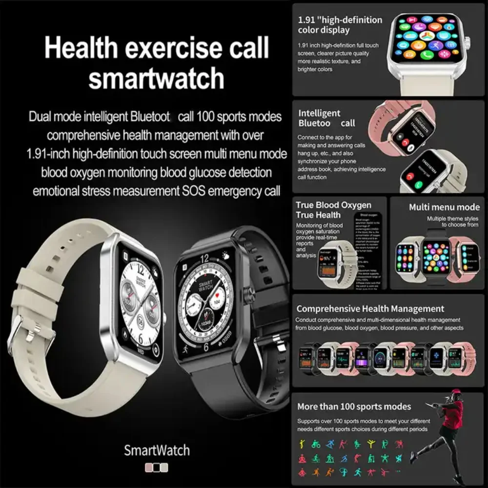 New women health tracker smart watches sleep heart rate monitor IP68 waterproof Ble 5.2 30 days long standby sport smart watch
