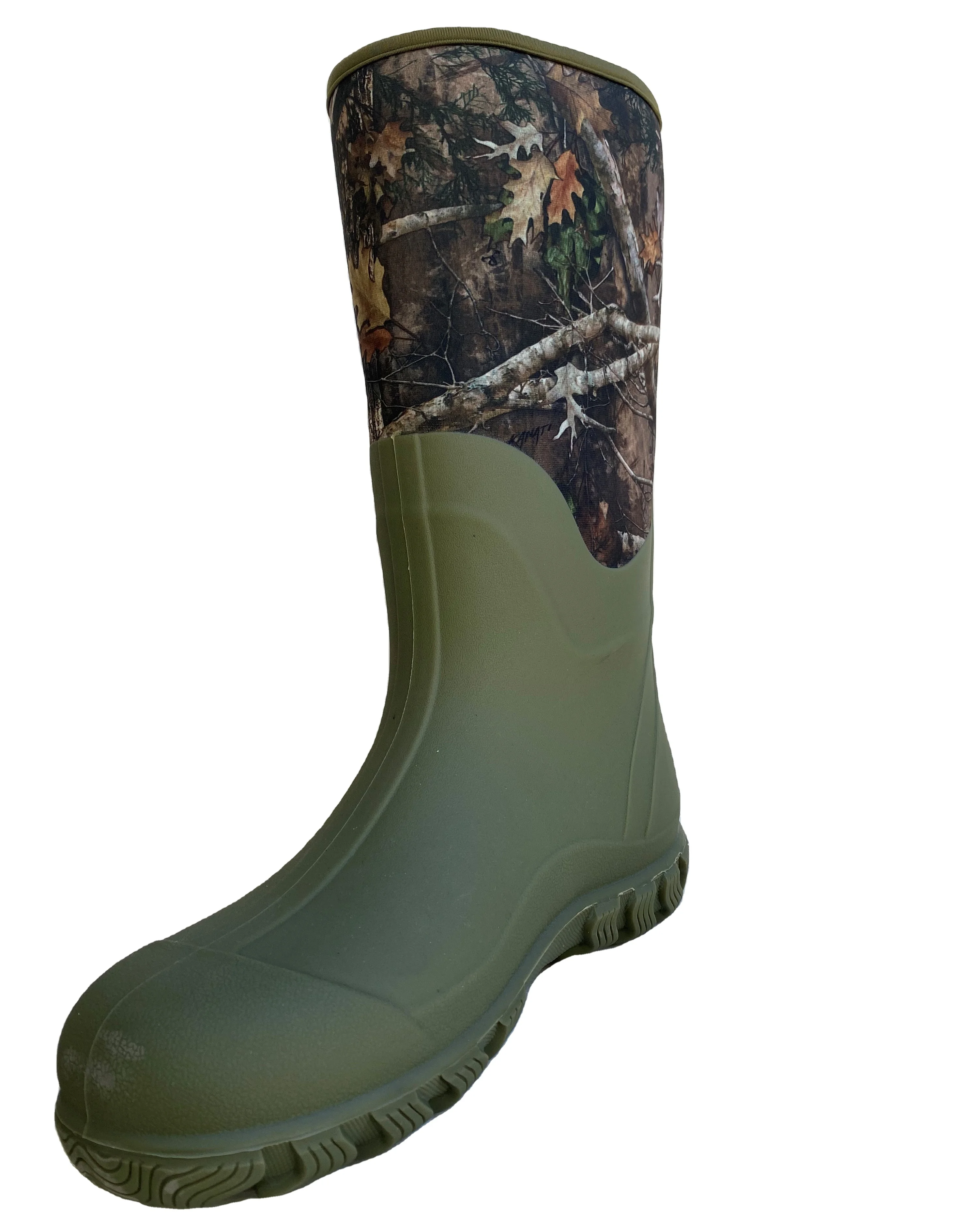 Waterproof Work Boots for Women and Men Anti Slip Neoprene Hunting Shoes Durable Camouflage TPE Boot for Farming