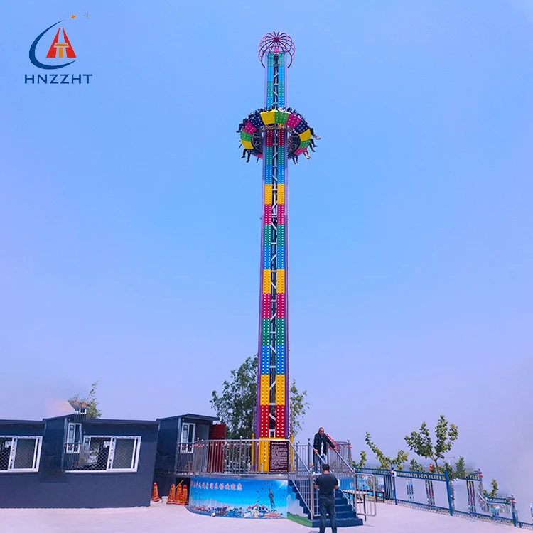 High Quality Thrilling Rides Amusement Park Ride weihgtless Free Fall  Drop Tower For Sale
