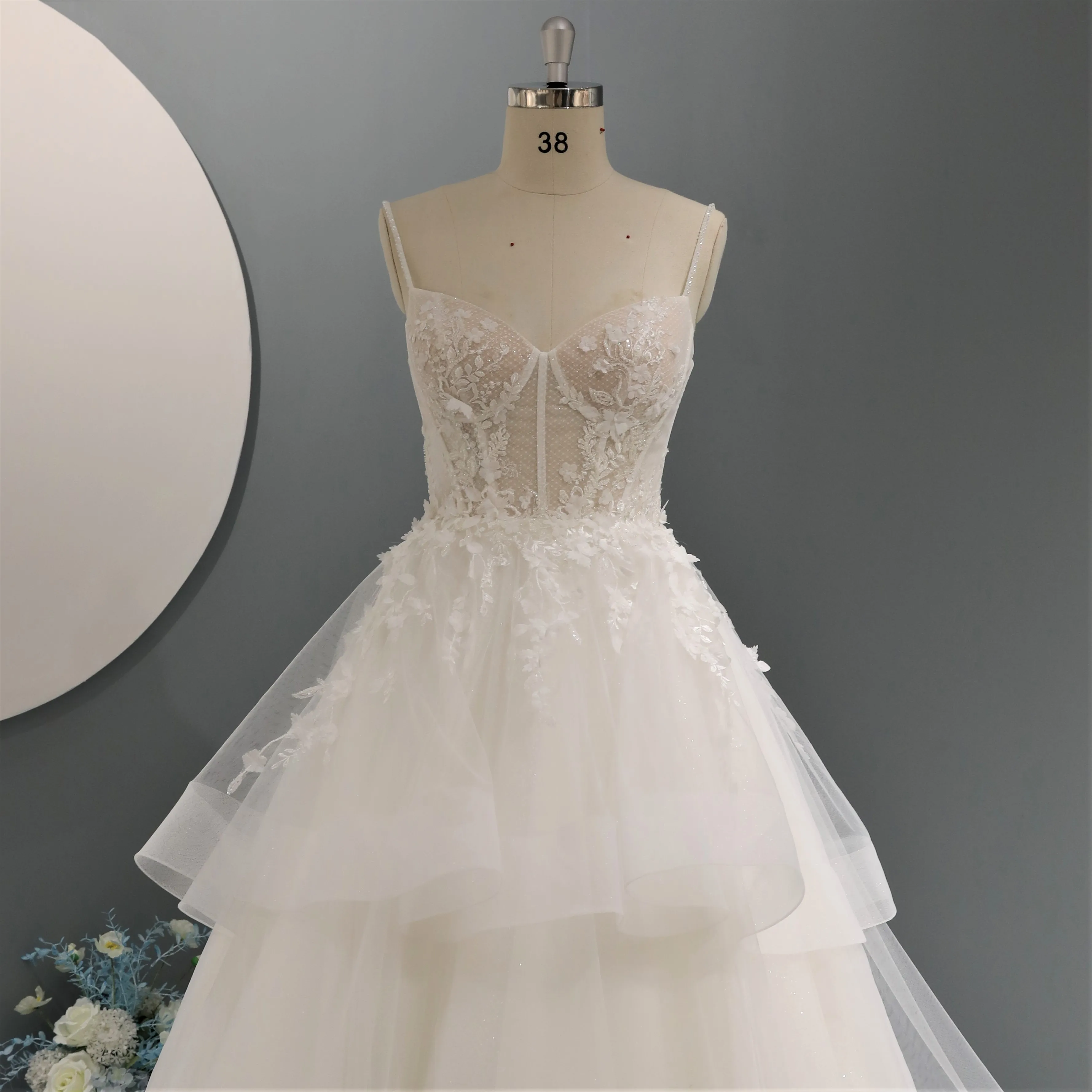 Высококачественные многоярусные торты Vestidos De Novia Свадебные платья 2024 свадебное платье