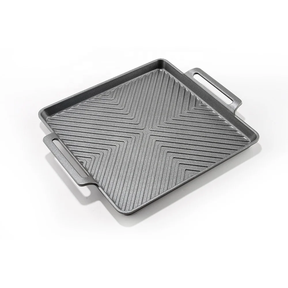 Новое поступление, квадратный Европейский алюминиевый гриль для кемпинга, барбекю, сковорода, кухня, кебаб, гриль, тарелка для кемпинга на открытом воздухе, посуда для пикника