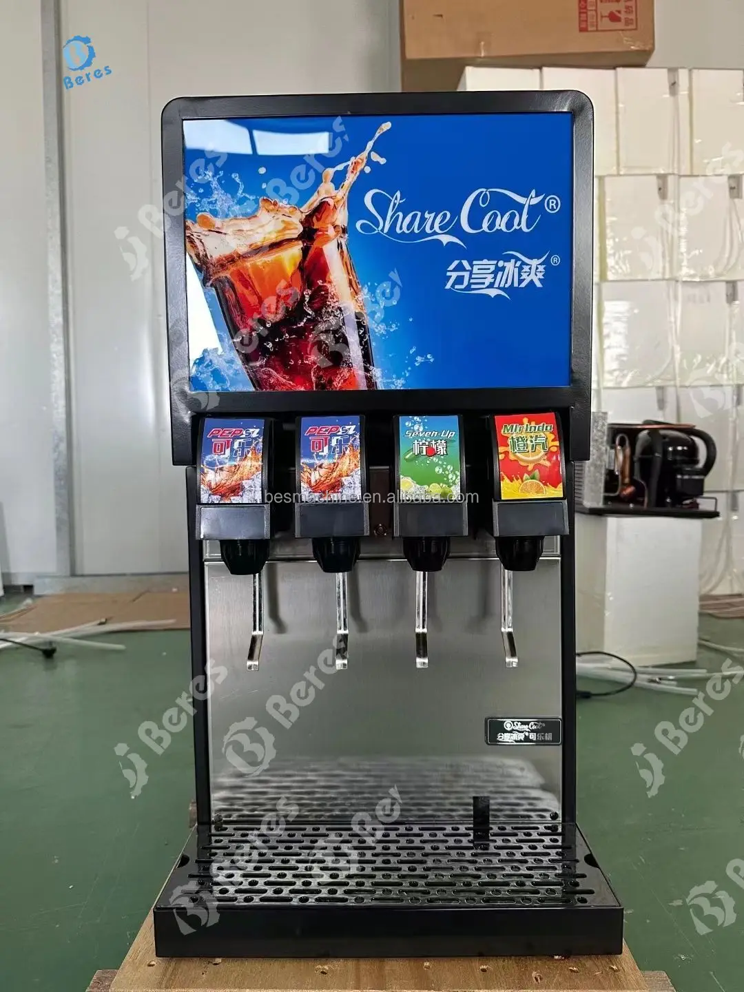 Commercial Sugar syrup CO2 Soda Fountain Post Mix Dispenser Machine