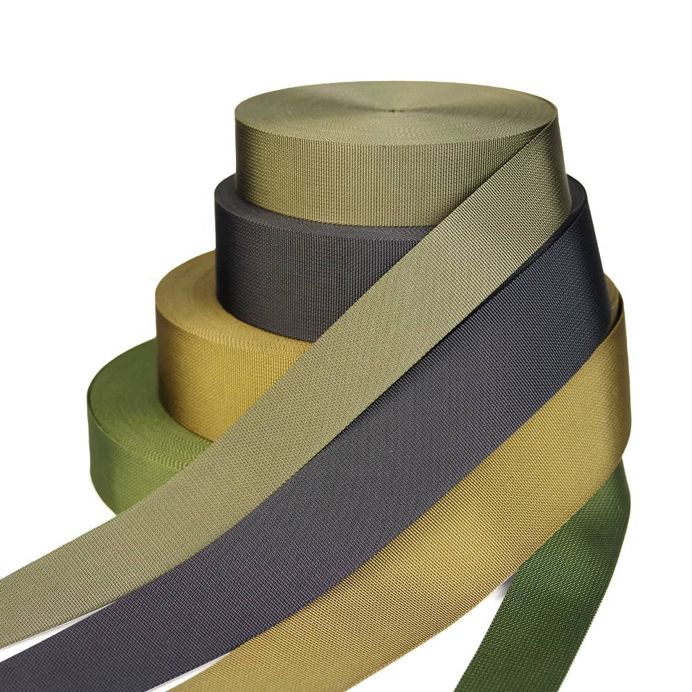 Manufacturer Custom 1.5 Inch 38mm Parachute Mil Spec Nylon Web Binding Tape Tactical Strap Webbing