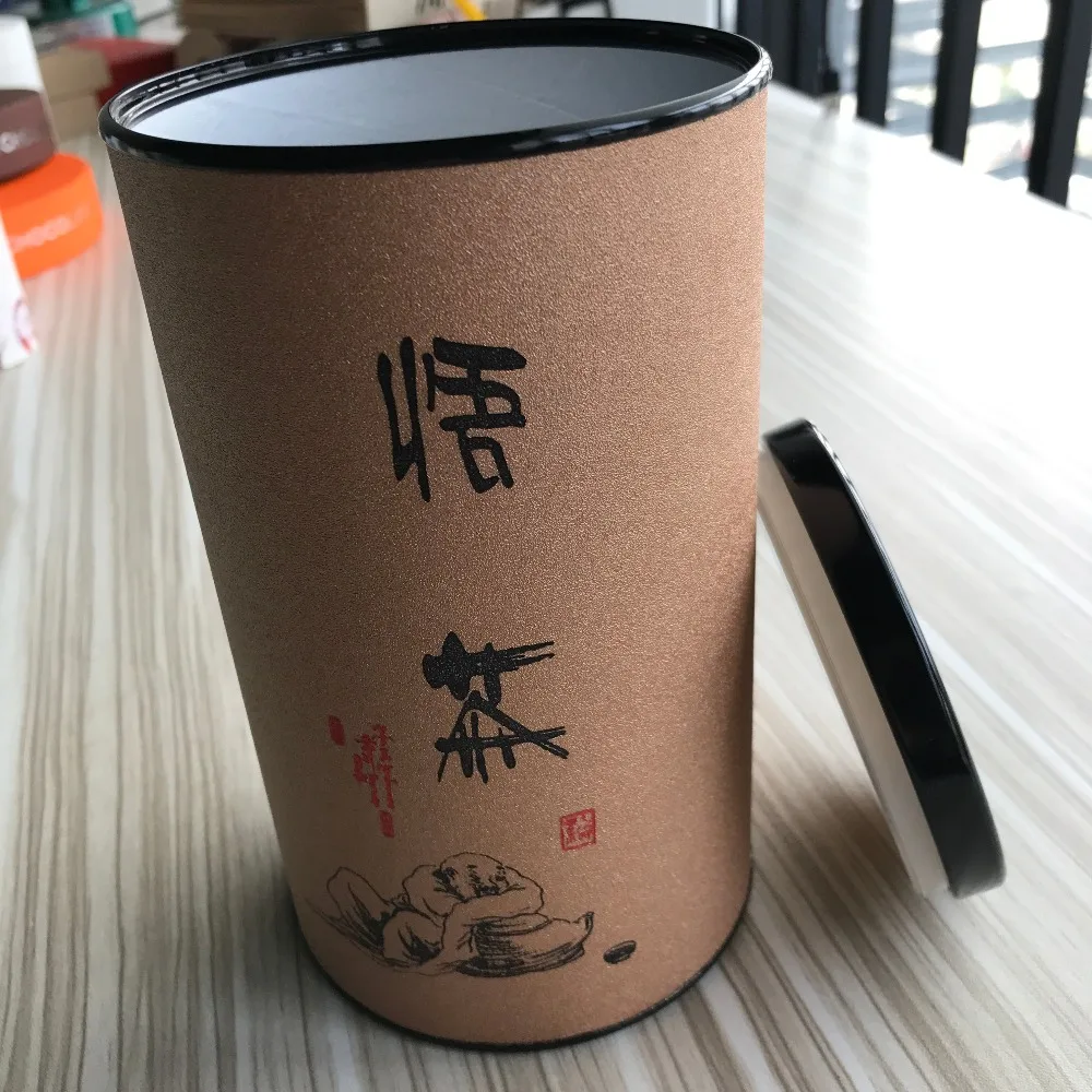 
Engagement Paper Gift Box Packaging Box Tea Tube Packaging Kraft Paper 