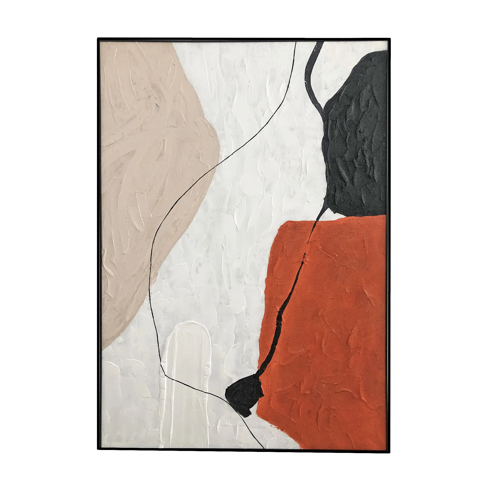 Wholesale Blue and yellow cloud African abstract decorative canvas wall artist living room printing posters