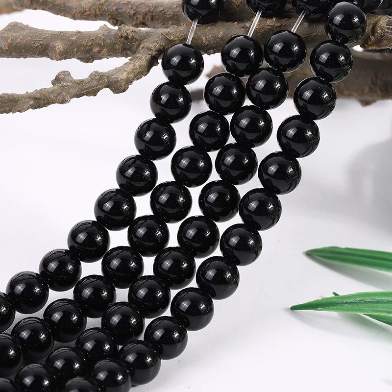 
Wholesale High quality AAA grade black onyx agate beads stone beads natural gemstone for jewelry making (YSA013) 