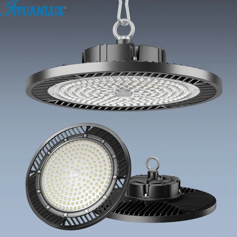 Высокая яркость 100 Вт 150 Вт 200 Вт 100-150lm/w светодиодный светильник UFO High Bay для заводского складского промышленного освещения