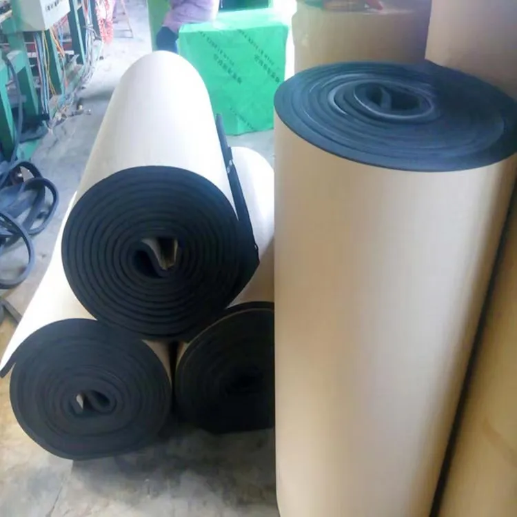 China Manufacturer Closed Cell Elastomeric Rubber Foam Insulation Sheets Adhesive Rubber Foam Roll