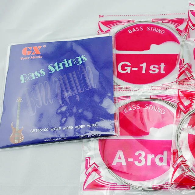 New Arrival Kongyuen Gxb001 Bass Guitar Strings 400095/45100 High-Carbon Steel Hot Sale