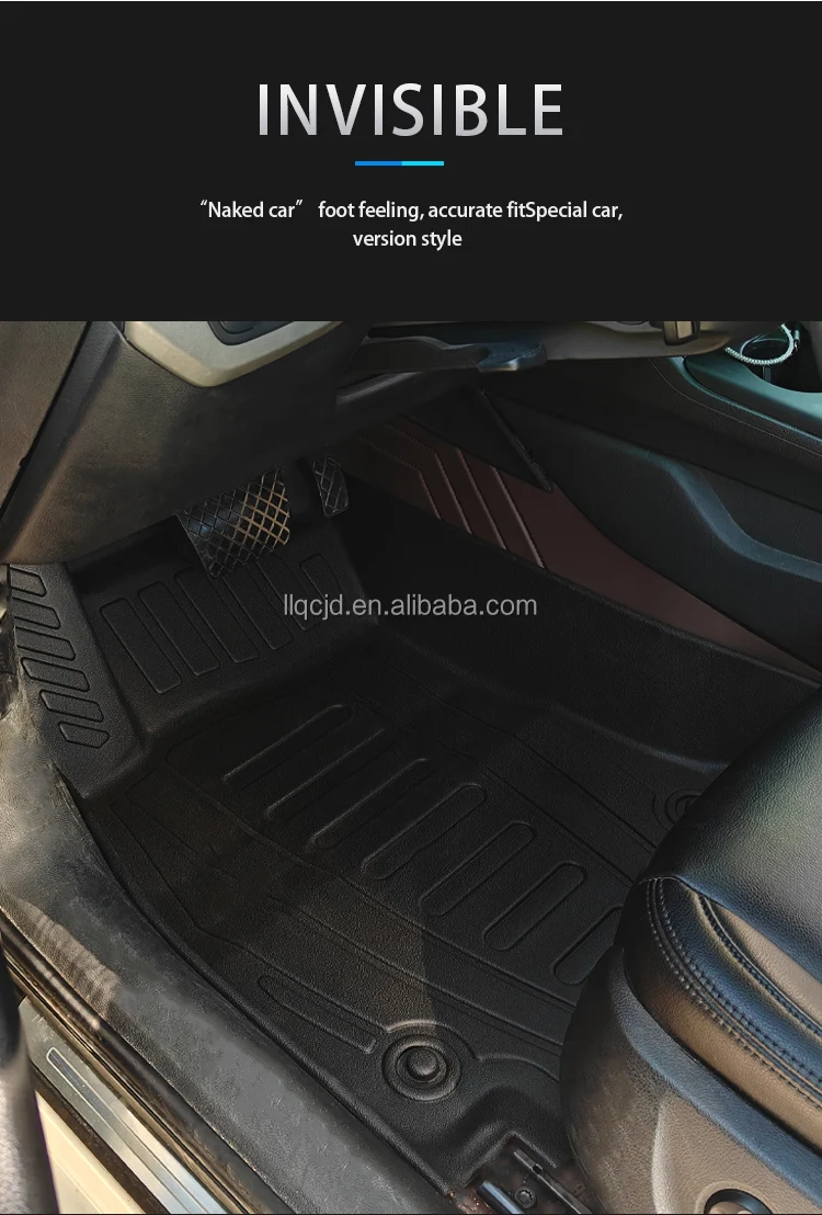 Hot Selling Non Slip 3D TPE Car Floor Mats   Carpets Auto Accessories Audi A4L Special foot pad