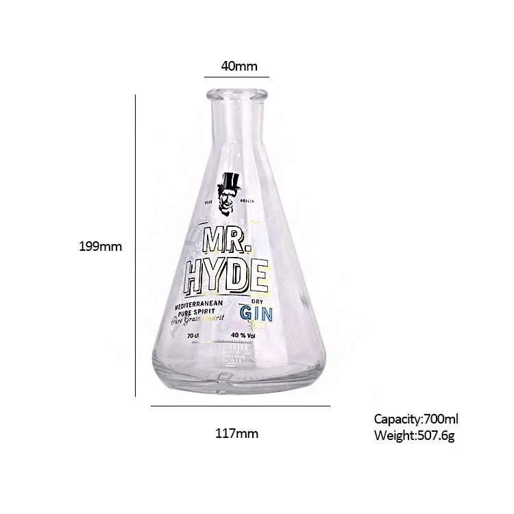 
200ml 700ml narrow mouth glass beaker flask for laboratory wholesale reagent bottle glassware 