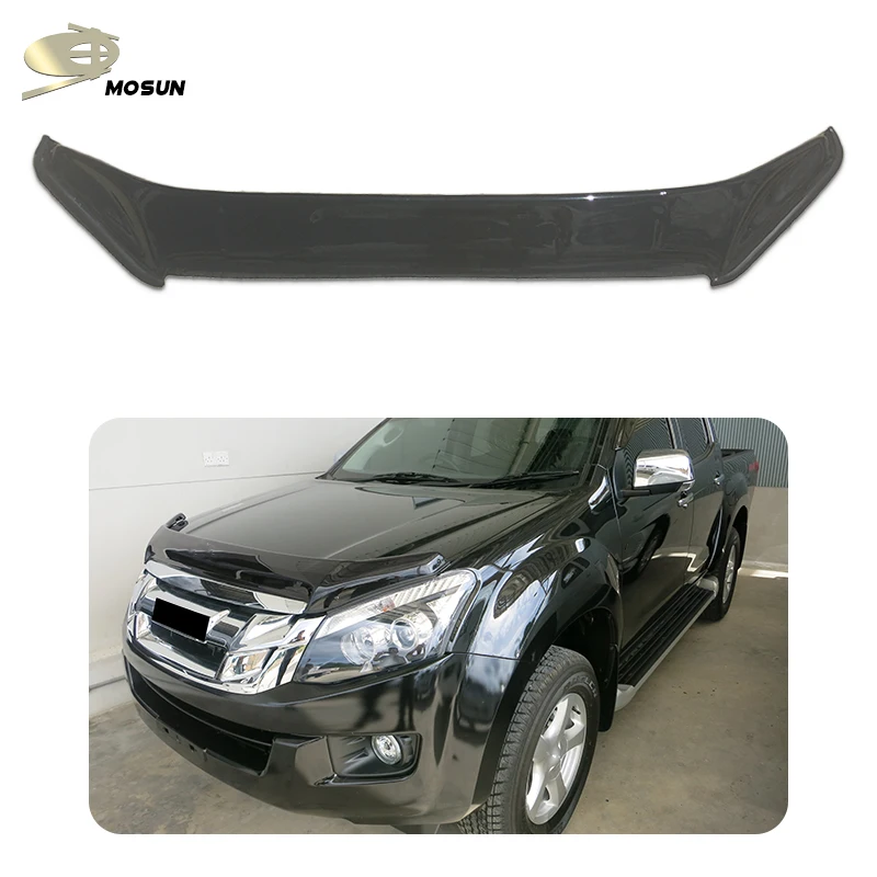 MOSUN bonnet guard Protector Front Bonnet Bug Shield Hood Deflector For Isuzu D-MAX 2012-2017