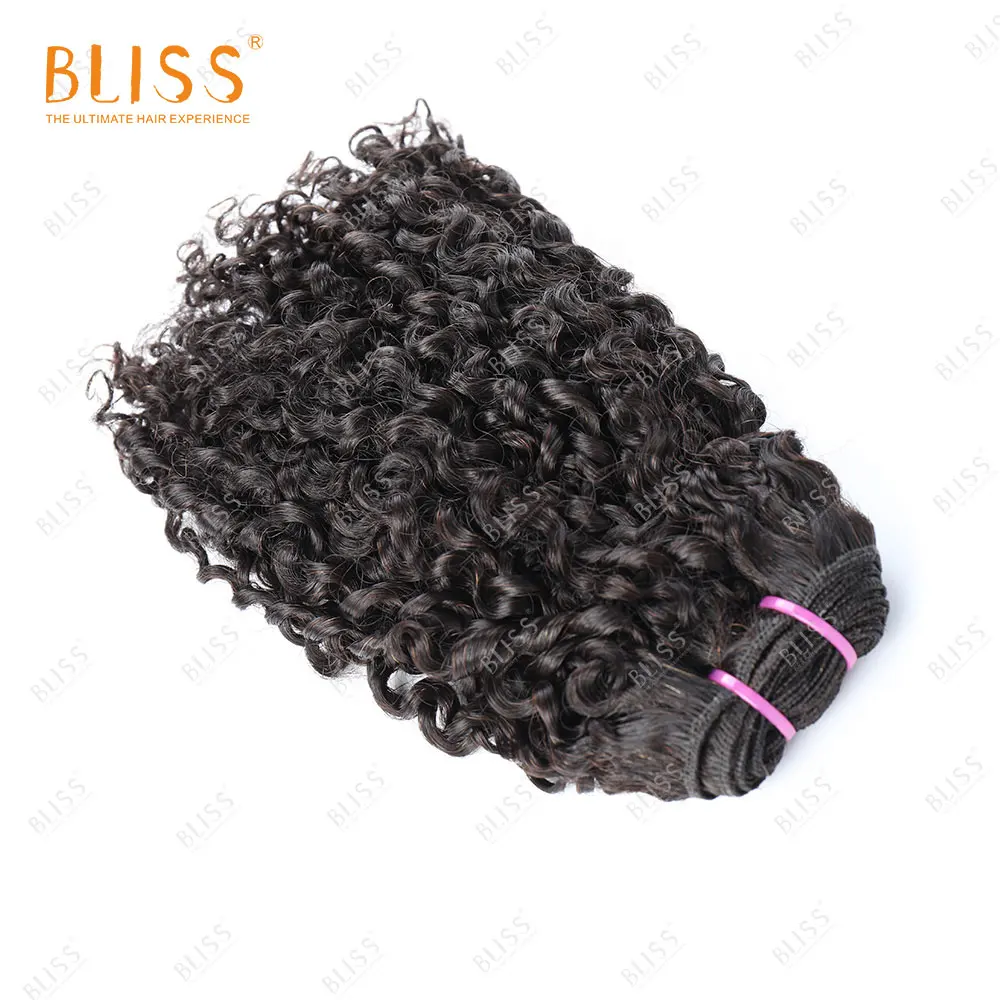 Bliss raw virgin unprocessed human hair 100% virgin human Indian hair Peruvian luxury curly 10A natural hair bundles