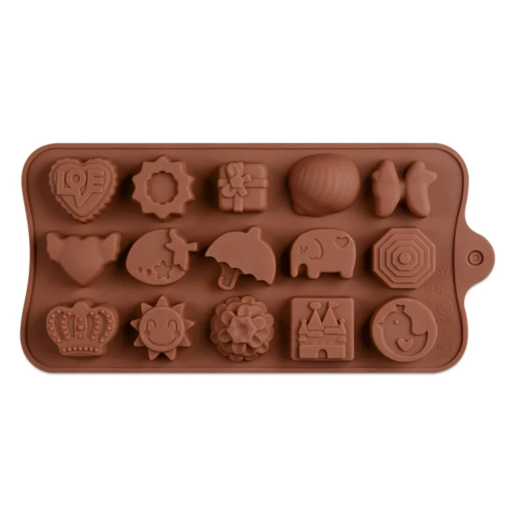 
Customize Nonstick Flexible Hard 3D Christmas Leaf/fruit/animal Jello Gummy Candy Bar Silicone Chocolate Mold 