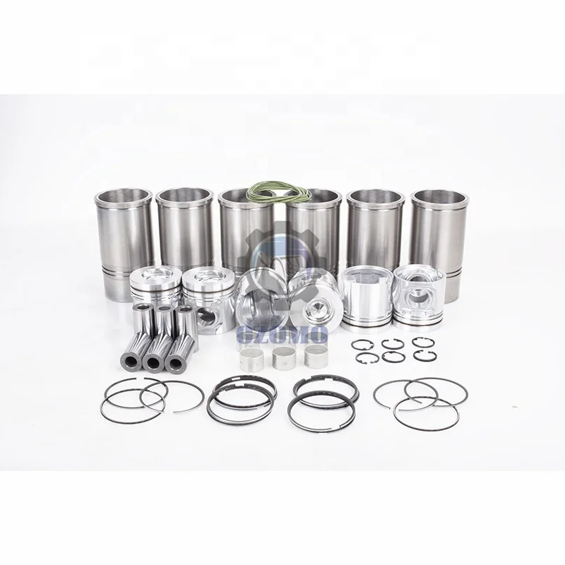 Construction Machinery Parts For VOLVO EC290B Excavator Diesel Engine Parts D7D Cylinder Liner Kit