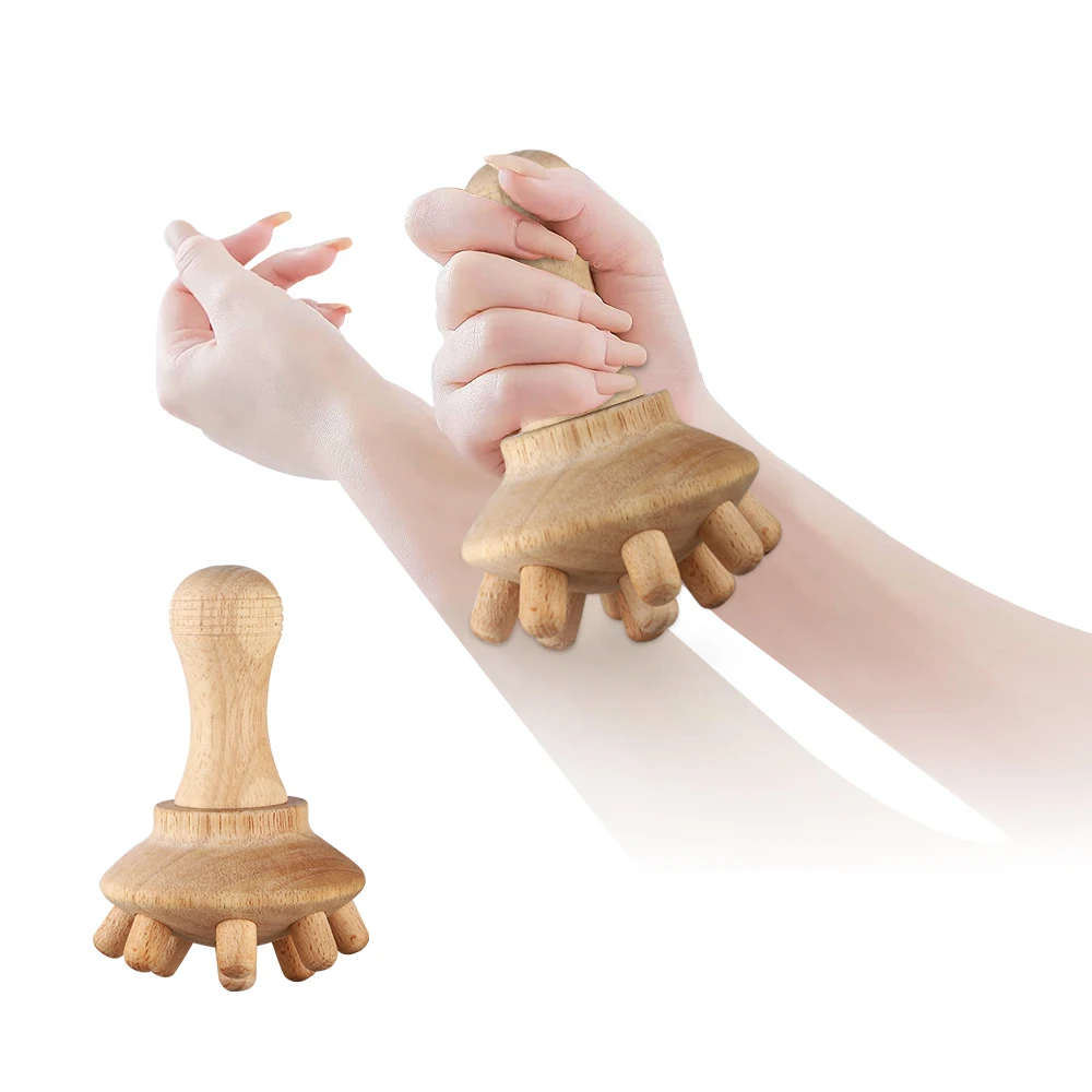 Wood Therapy Massage Roller Maderoterapia Set Wooden Scalp Massager