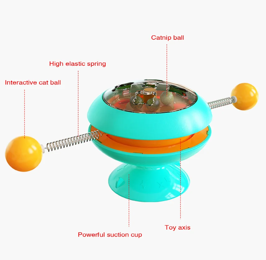 Pet supplies turntable cat toys ticker wheel fighting mint ball