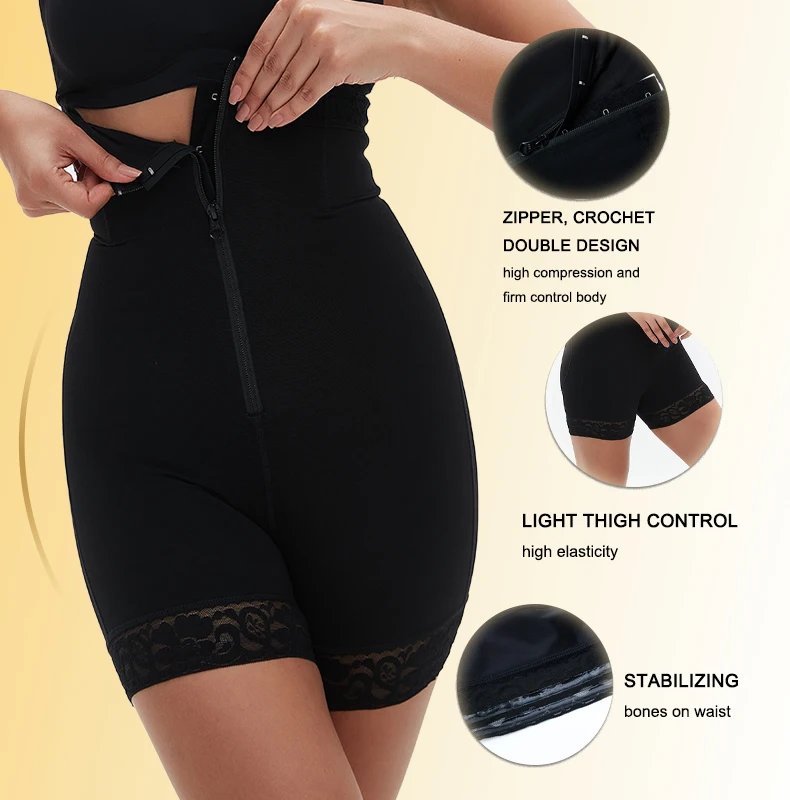 Hygieia Plus Size Flat Belly Slim Shorts bbl Body Shaper Tummy Control Butt Lifter Thigh Colombian Girdles Shapewear Panties