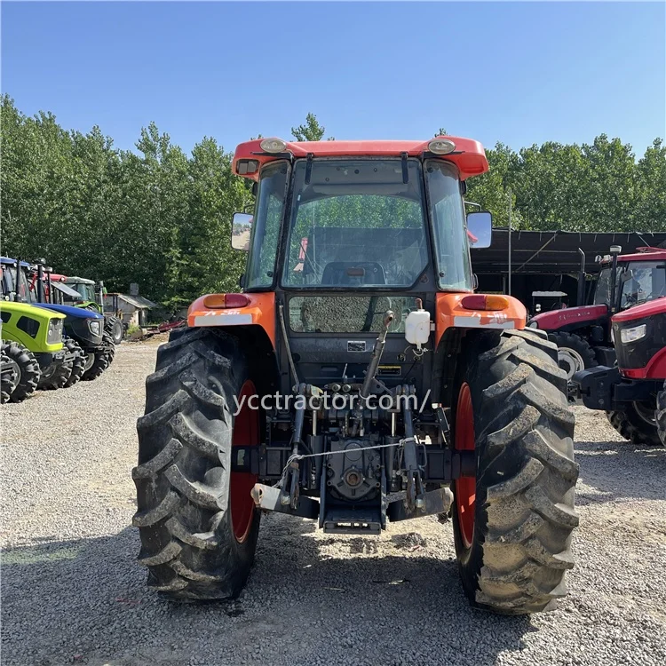 Kubota 95hp 4wd б/у Тракторные колеса запчасти для сельскохозяйственной техники шиномонтажный трактор