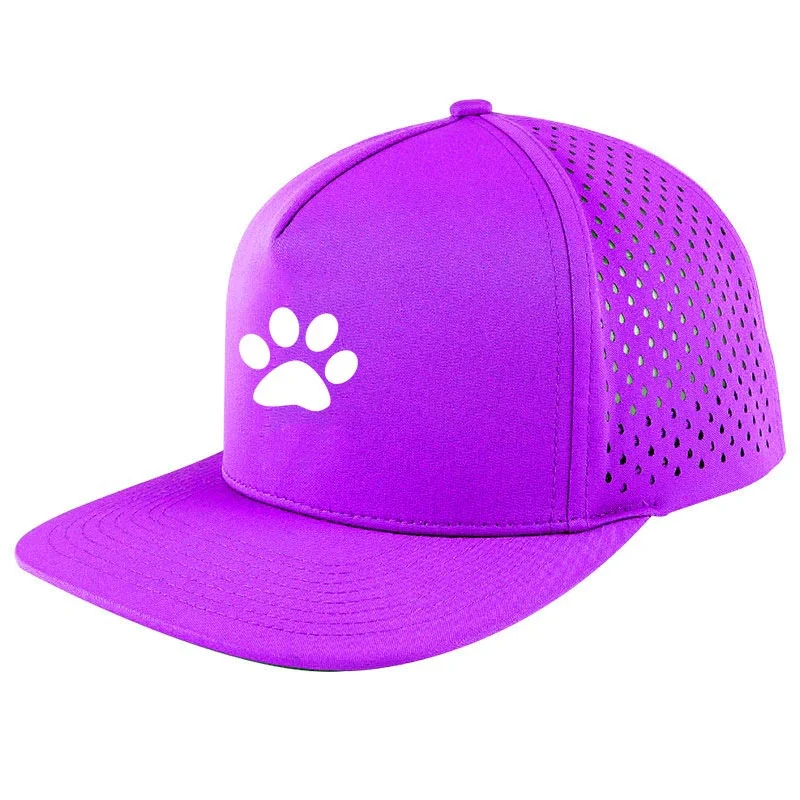 Custom 5 Panel Hydro Hat Melon Hole Black Quick Dry Baseball Dad Hat Performance Sport Caps Perforated Hole Laser Drilled Gorra