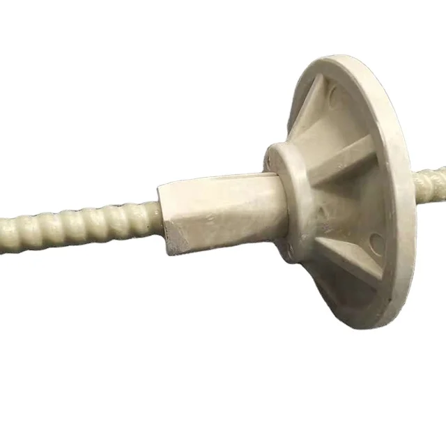 frp rockbolt with thread applying for nut and plate