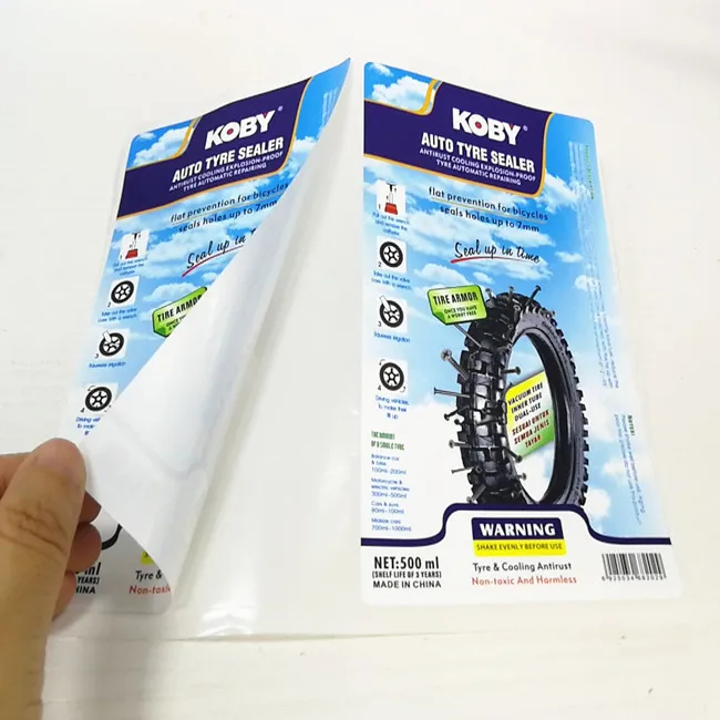 Custom Made Self-Adhesive Waterproof Logo Bottle Labels Vinyl Material Guangzhou Label Manufacturer