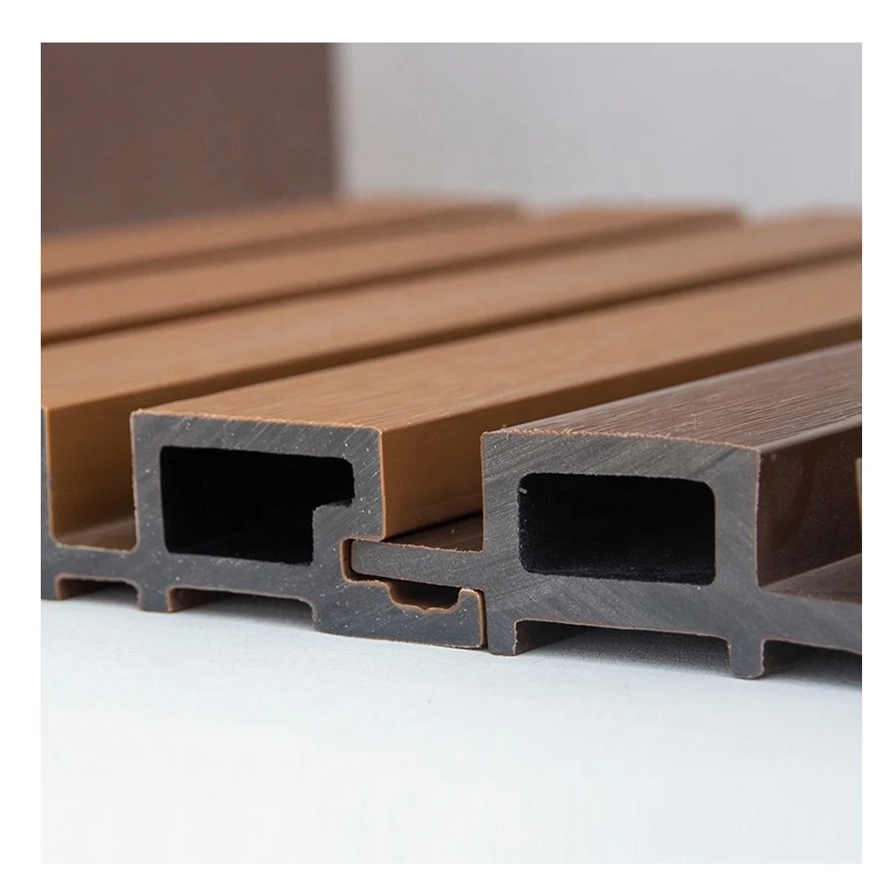 Natural wood appearance Co-extrusion Exterior WPC wall cladding at 219 mm x 26 mm