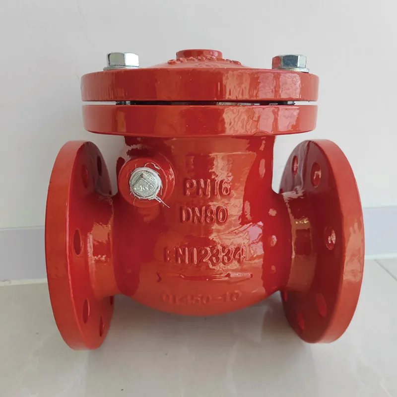 wholesale check valve Flange swing check valve Red fire pipe check valve PN16 pressure